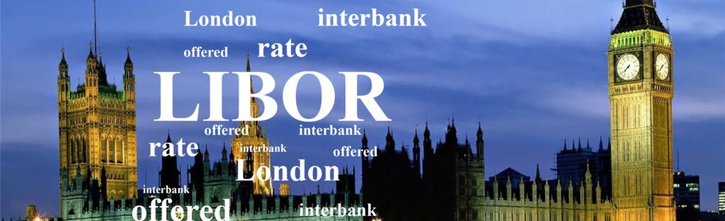 LIBOR concept over London cityscape